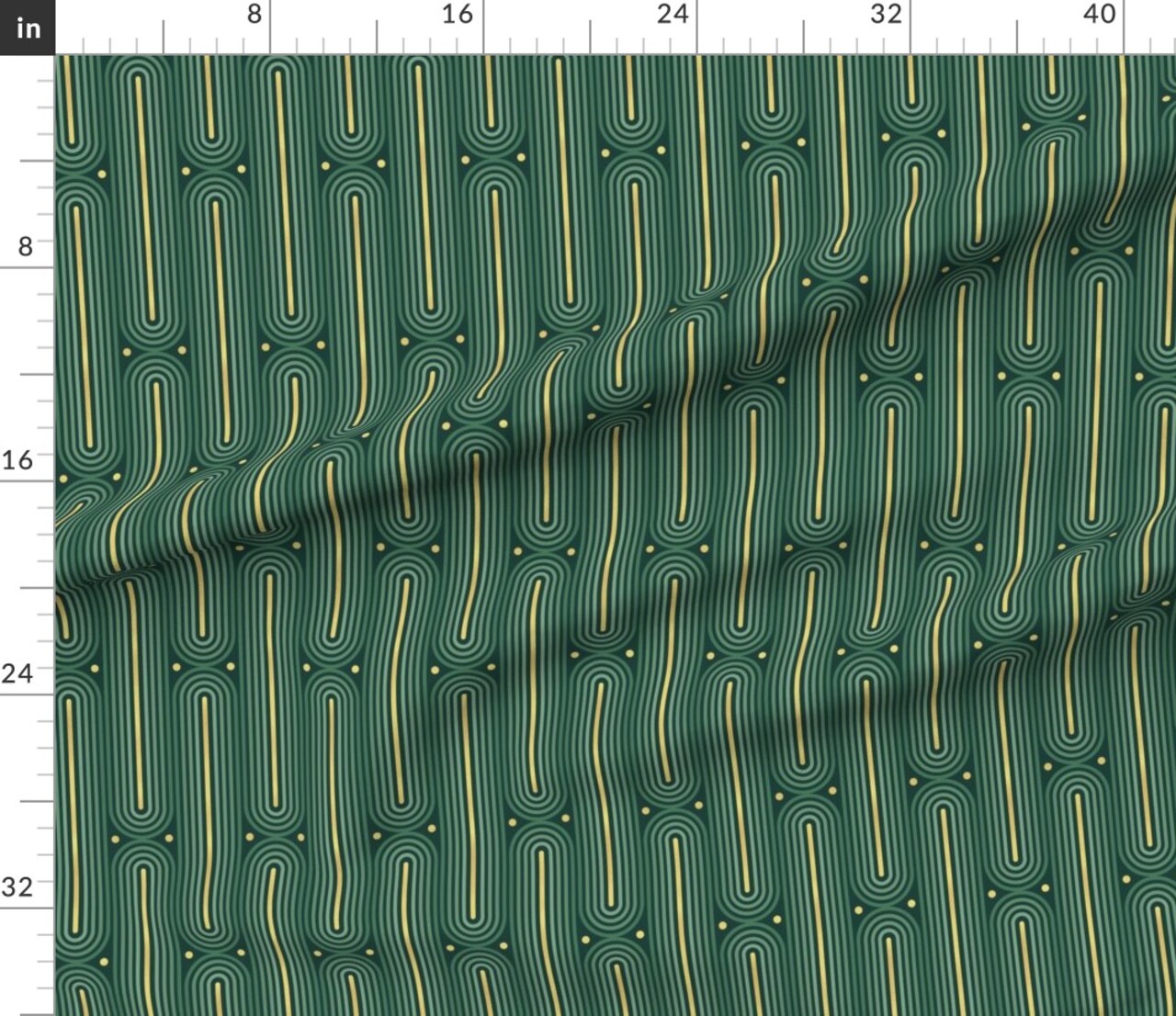 Art Deco Vintage Sophisticated Glamour Custom Printed Fabric by Spoonflower Various Fabrics by the Yard or Fat Quarter